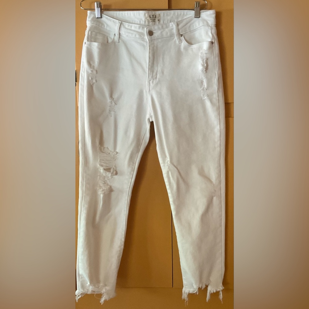 Letter To Juliet White Distressed Jeans
